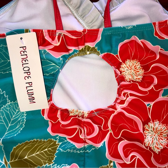 Penelope Plum girls size 12 bathing suit. NWT - Picture 6 of 7